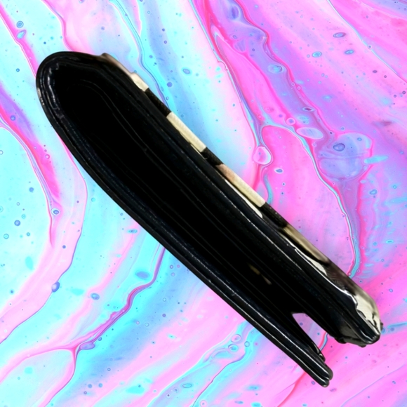 Kate Spade Polka Dot & Stripe Compact Wallet Ret.$119 GUC - Picture 7 of 8